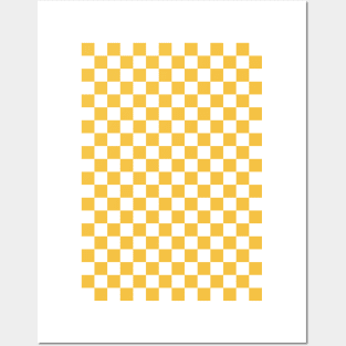 Yellow Check Posters and Art